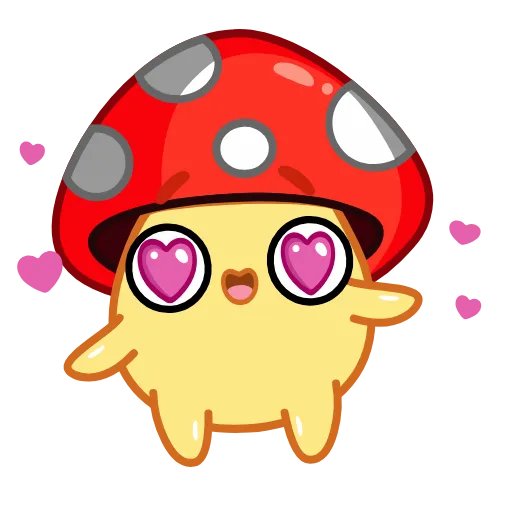 Стикер 3 Amanita Mushroom
