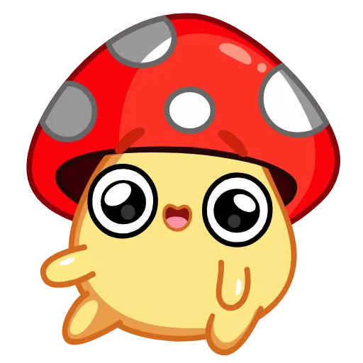 Стикер 6 Amanita Mushroom