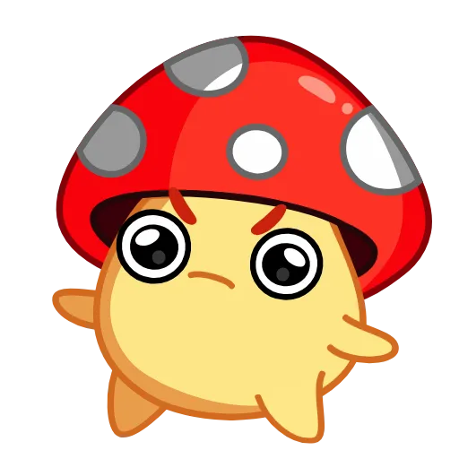 Стикер 4 Amanita Mushroom