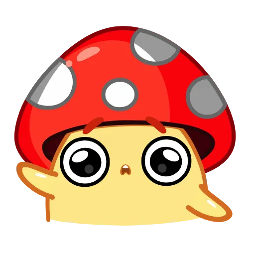Стикер 9 Amanita Mushroom