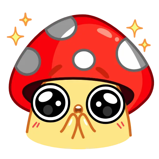 Стикер 18 Amanita Mushroom