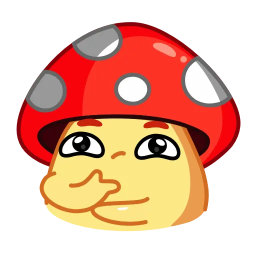 Стикер 15 Amanita Mushroom
