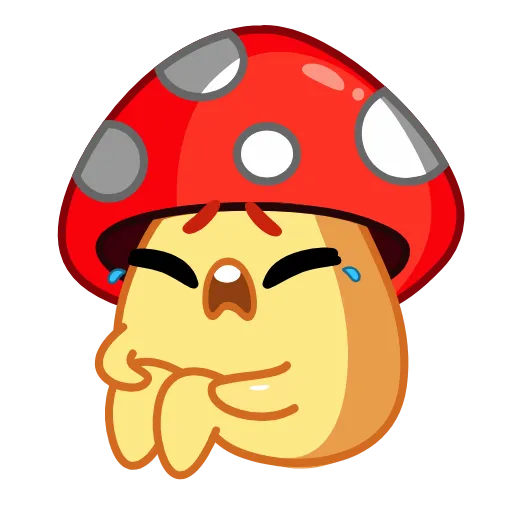 Стикер 13 Amanita Mushroom