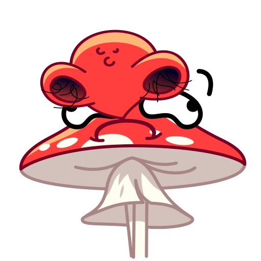 👃 Стикер «Amanita» для Telegram