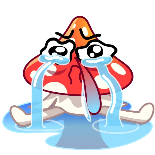 😭 Стикер «Amanita» для Telegram