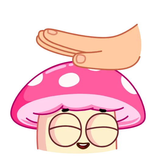 Стикер 8 😗 Mushroom Stepan - гриб мухомор Стёпа