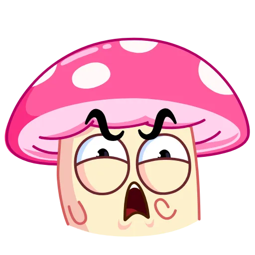 Стикер 10 😗 Mushroom Stepan - гриб мухомор Стёпа