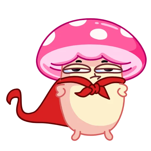 Стикер 33 😗 Mushroom Stepan - гриб мухомор Стёпа