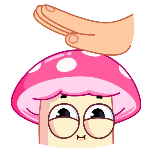 Стикер 7 😗 Mushroom Stepan - гриб мухомор Стёпа