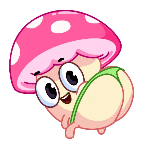 Стикер 22 😗 Mushroom Stepan - гриб мухомор Стёпа