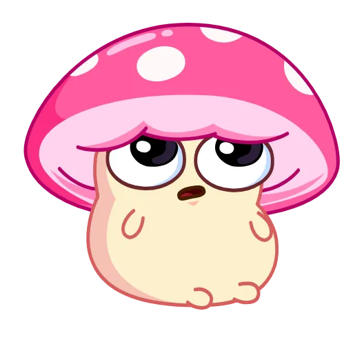 Стикер 4 😗 Mushroom Stepan - гриб мухомор Стёпа