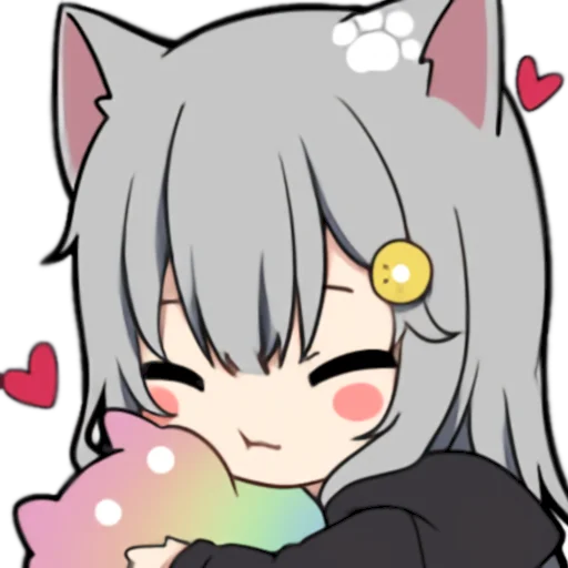 😘 Стикер «Amashiro Natsuki Ears Twitch Nacho Emotion 1.2» для Telegram