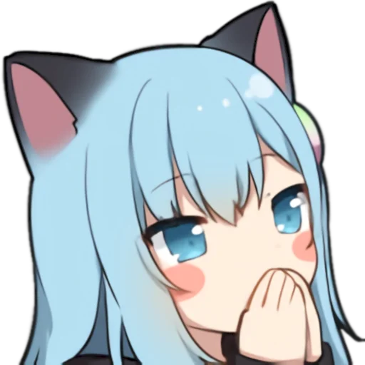 😸 Стикер «Amashiro Natsuki Ears Twitch Nacho Emotion 1.2» для Telegram