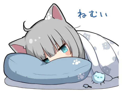 Стикерпак 【甘城なつき】nachonekodayo для Telegram — скачать