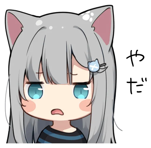 😟 Стикер «【甘城なつき】nachonekodayo» для Telegram