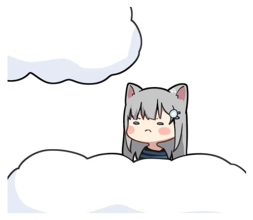 ☁️ Стикер «【甘城なつき】nachonekodayo» для Telegram