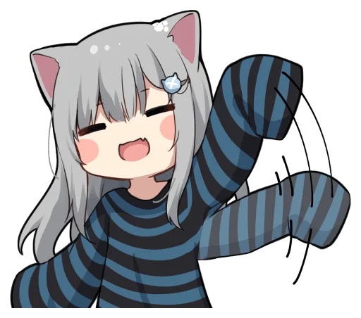 👋 Стикер «【甘城なつき】nachonekodayo» для Telegram