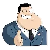 Стикер 10 🫡 Набор эмоджи по мульту «American Dad Американский папаша»