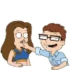 Стикер 39 🫡 Набор эмоджи по мульту «American Dad Американский папаша»
