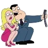 Стикер 37 🫡 Набор эмоджи по мульту «American Dad Американский папаша»