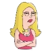 Стикер 17 🫡 Набор эмоджи по мульту «American Dad Американский папаша»
