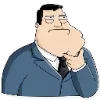 Стикер 11 🫡 Набор эмоджи по мульту «American Dad Американский папаша»