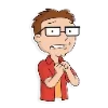 Стикер 26 🫡 Набор эмоджи по мульту «American Dad Американский папаша»