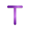 💟 Эмодзи «Аметист, фиолетовые буквы» для Telegram