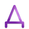 💟 Эмодзи «Аметист, фиолетовые буквы» для Telegram