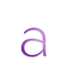 💟 Эмодзи «Аметист, фиолетовые буквы» для Telegram