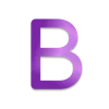 💟 Эмодзи «Аметист, фиолетовые буквы» для Telegram