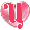 😍 Эмодзи «Буквы на День влюбленных» для Telegram