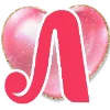 😍 Эмодзи «Буквы на День влюбленных» для Telegram