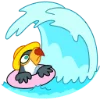 🏄 Эмодзи «Ананасик» для Telegram