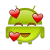Стикер 7 Android Robot Emoji