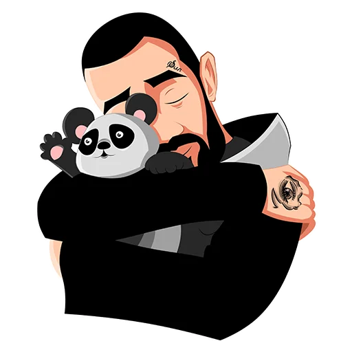 🤗 Стикер «Andy Panda» для Telegram