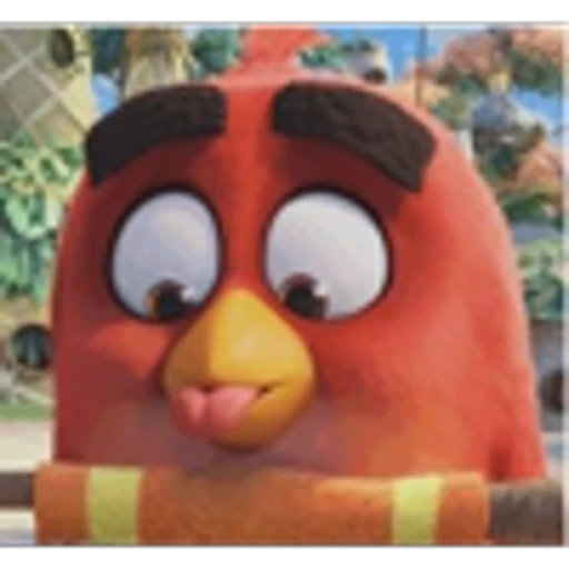 🤩 Эмодзи «Шрифт из Angry Birds, русские и английские красного цвета» для Telegram