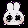 Стикер 6 🥰 Видеоанимированный набор эмоджи с милым зайкой Ангто