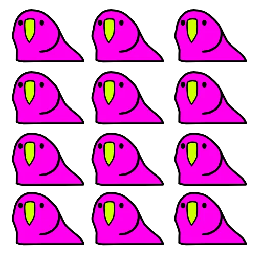 Стикер 55 Party Parrot