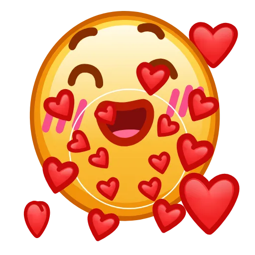 Стикер 15 Kawaii emoji - Animated Asian Emoji