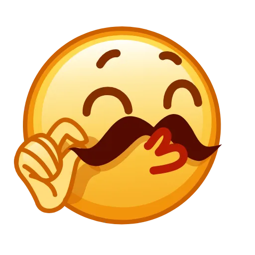 Стикер 18 Kawaii emoji - Animated Asian Emoji