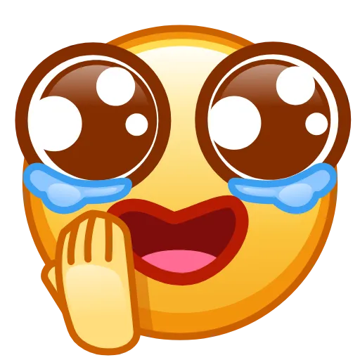 Стикер 3 Kawaii emoji - Animated Asian Emoji