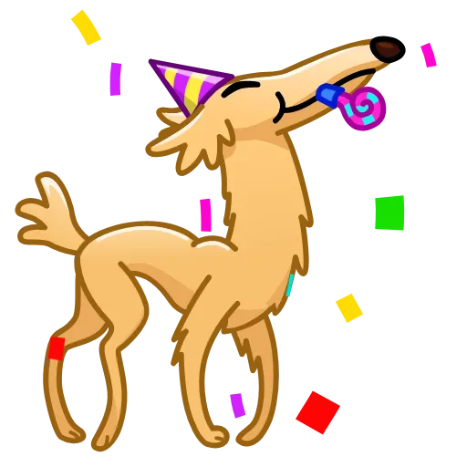 Стикер 24 Borzoi