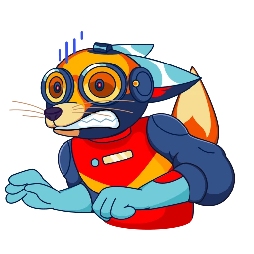 😨 Стикер «КиберЛис» для Telegram