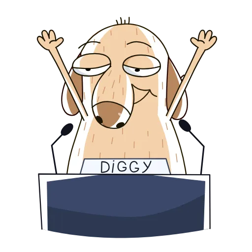 Стикер 37 Diggy
