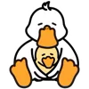 Стикер 28 Duck Emoji