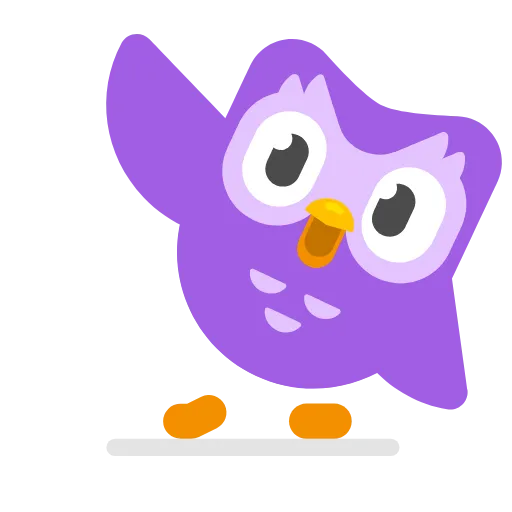 Стикер 32 Duolingo