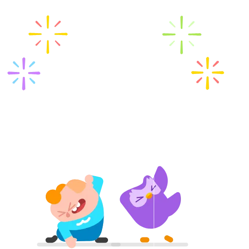 Стикер 59 Duolingo