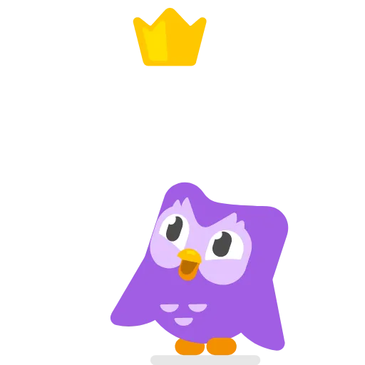 Стикер 37 Duolingo