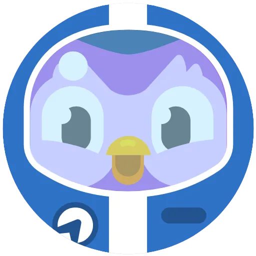 Стикер 47 Duolingo